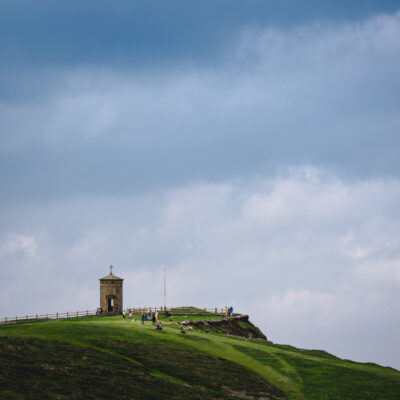A family Outing To Glastonbury Tor