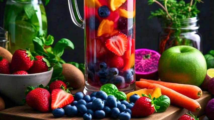 healthy food and drinks
